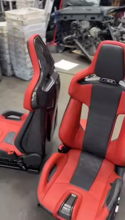 Original Carbon Fiber Bucket Seats for BMW M2 M3 M4 M5 M6 G14-G90 Series - Sport Racing Style Seating for Enhanced Driving Exper