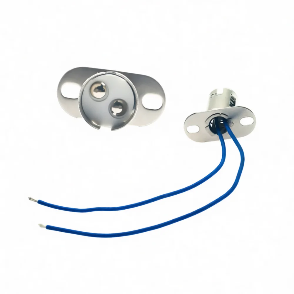 1157 BA15D Car Signal Light Socket Holder Connector Base Adapter Wiring Harness Brake Lamp Iron Durable Repair Interface