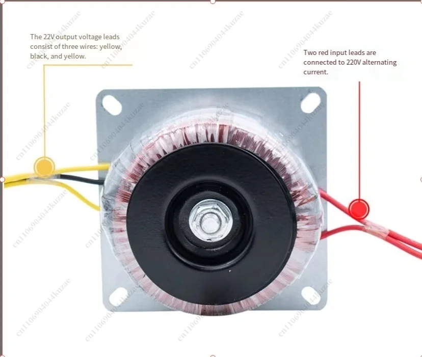 100W Toroidal Transformer 100VA 220V to 12V/24V/26V AC, Interference-Free Power Supply for Audio Amplifiers