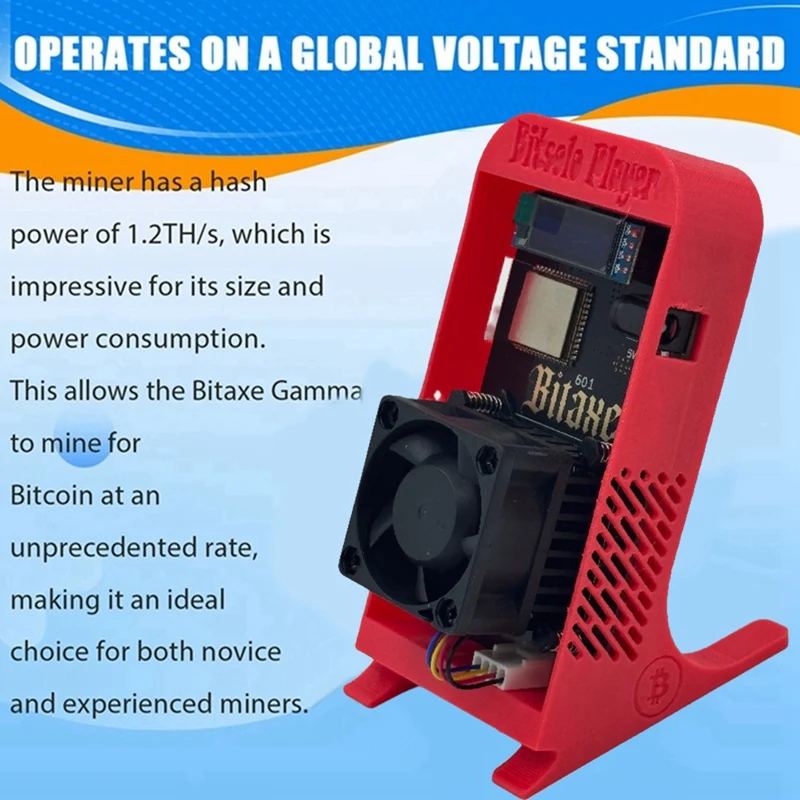 Gamma 601 1.2TH/S 18W BTC Solo Miner BM1370 Asic Chip + LG07 11MH/S Doge Miner Litecoin Miner AU Plug-ABVP