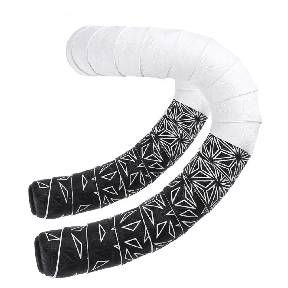 

1 Pair PU Bike Handlebar Tape 6 Colors With 2 Plugs Handle Bar Wrap Straps Shock Absorbing Anti-Slip Bicycle Handle Bar Belt