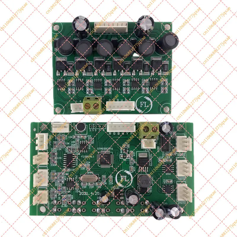 LED Moving Head Control Board 6in1 RGBWA+UV Zoom Wash Motherboard 36x18W