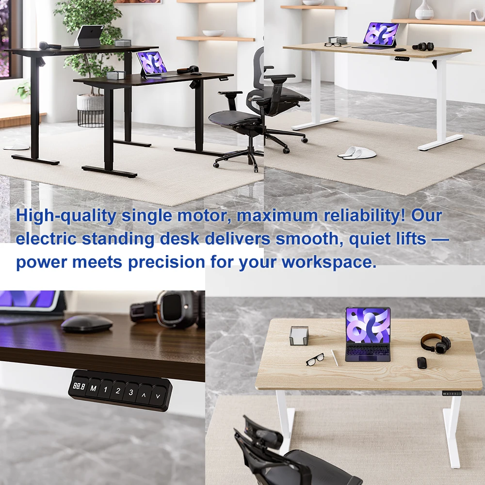 Anti-collision Sit Stand Electric Standing Desk Stand up Table Adjustable Height Adjustable Desk Frame
