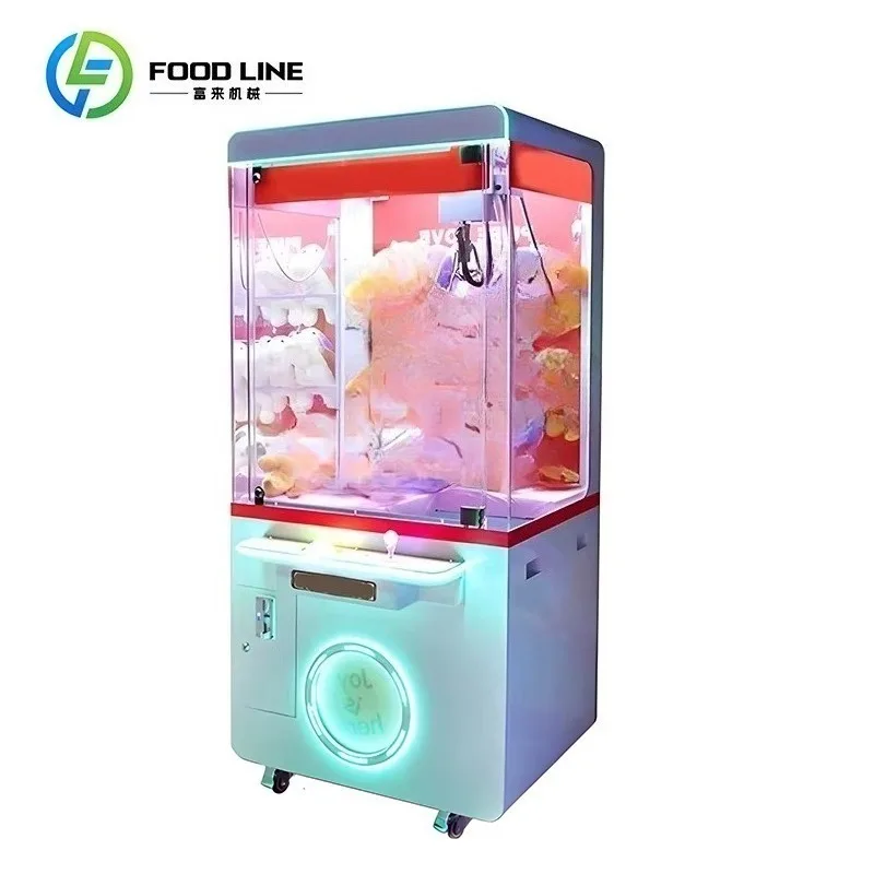 Portable Claw Crane Vending Machine with  Arcade Style Prize Grabber for Candy and Small Gifts for Family Fun