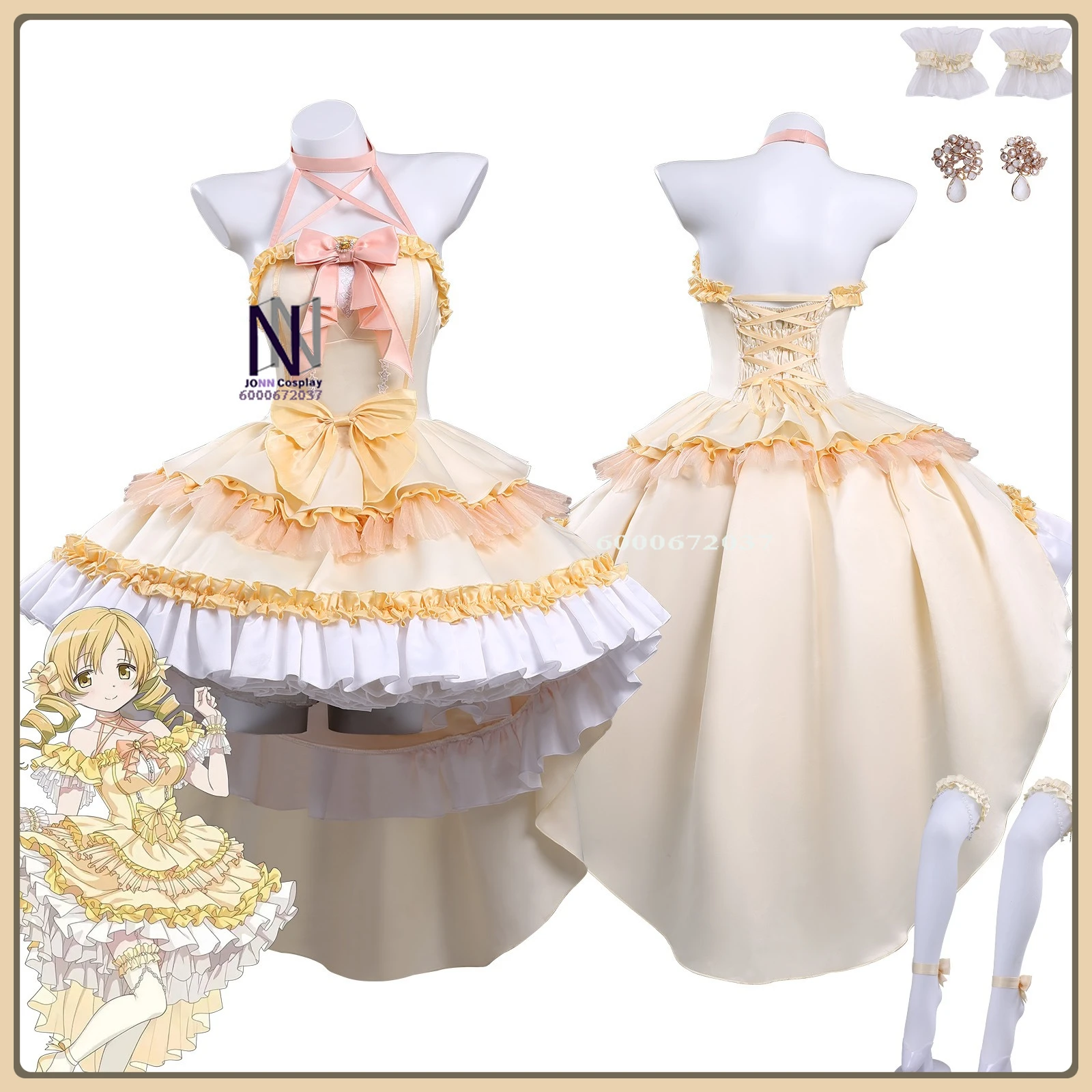 

Classic Anime Character Mami Tomoe Role Playing Costume Fashion Style Stage Outfit Full Set High Quality Halloween Party Suit