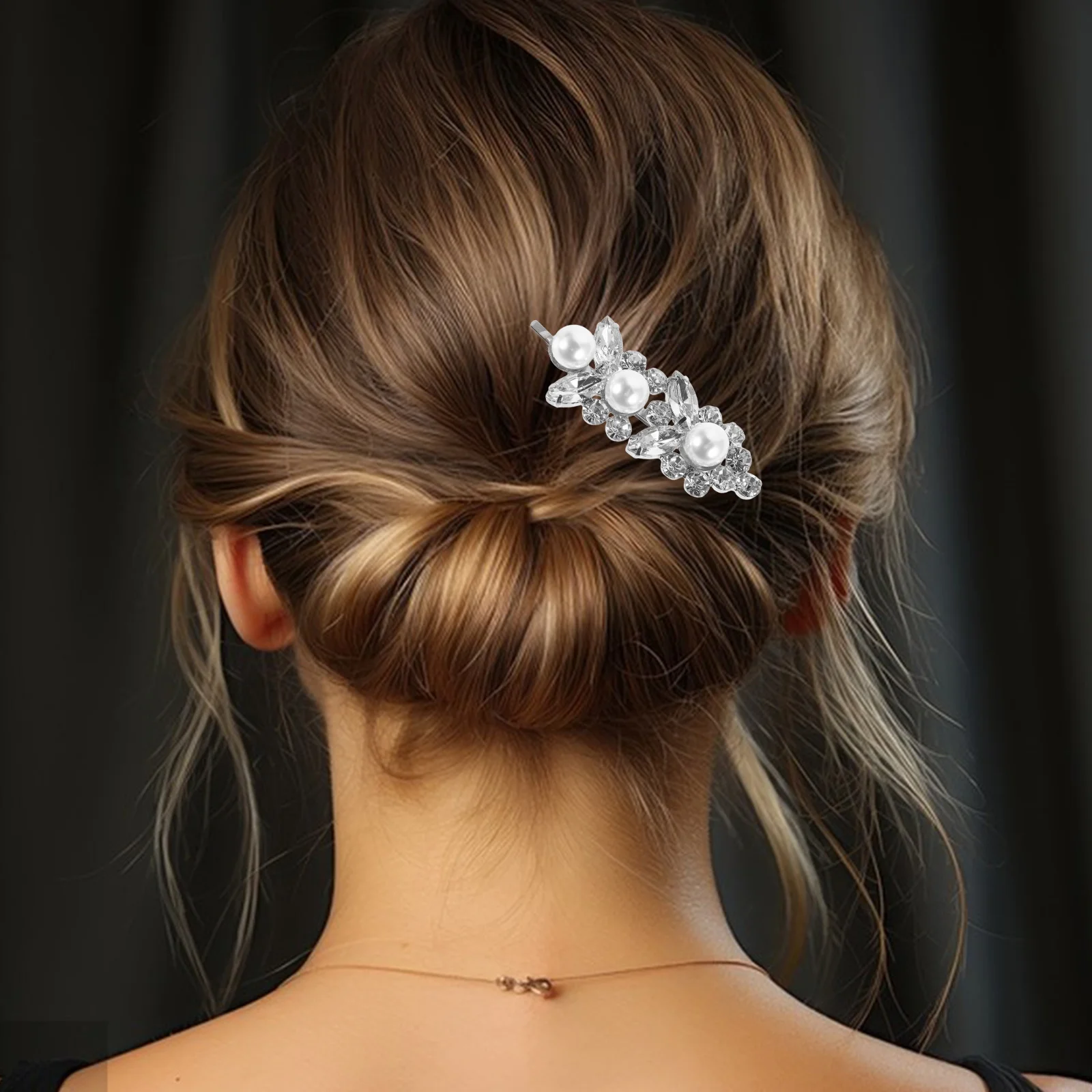 

Elegant Pearl For Brides Wedding Accessories Cute Hairpins Women Vintage Bridal Hairpins Secure Hold Design Decorative Clips