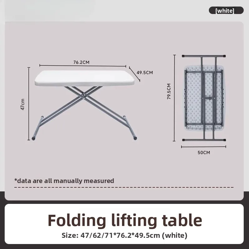 

Lifting and folding Home study desk Outdoor portable dining Bed simple computer table Small