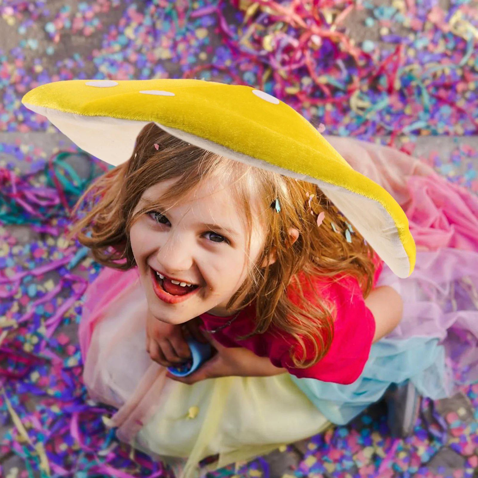 

Exquisite Mushroom Hat Costume Accessory for Parties Stage Performances Photo Shoots Fun Clown Hat Halloween Birthday Decor