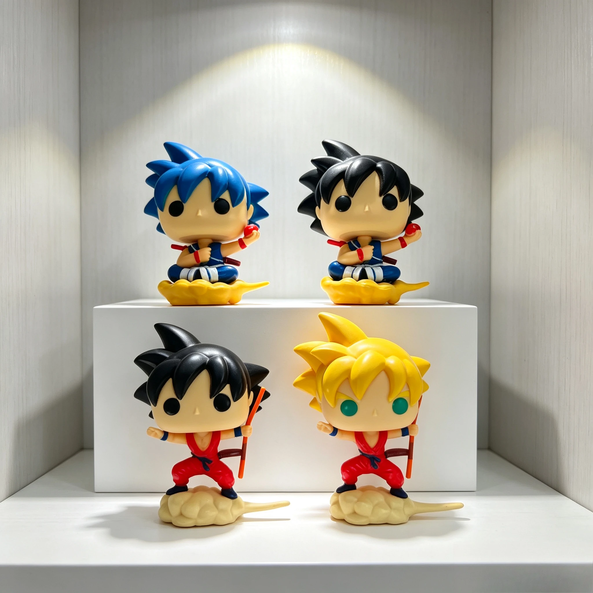 Dragon Ball Z POP Figure Set 4Pcs Goku Super Saiyan Nimbus Cloud Vinyl Action Figure Anime Collectible Desktop Decor Gift - view 2