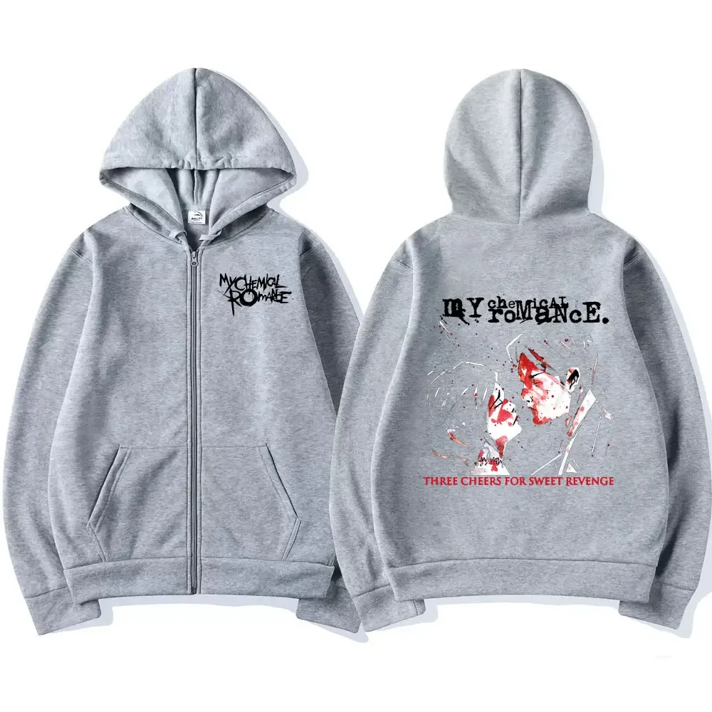 Rock Band My Chemical Romance Mcr Dead Zipper Hoodie Black Parade Punk Emo Zip Up Sweatshirt Men Fashion Vintage Hip Hop Hoodies - view 5