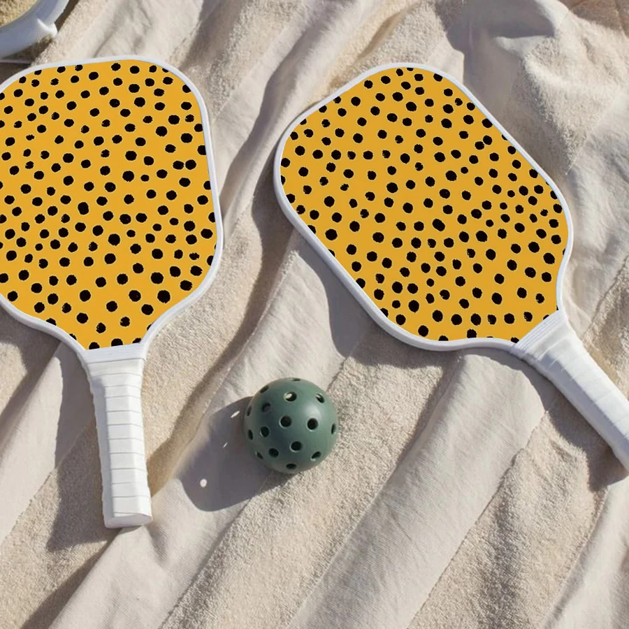 Lucky013 Thermoformed T700 Raw Carbon Fiber Fiberglass Pickleball Paddle Spin Textured Surface With Foam Edge Ergonomic Grip