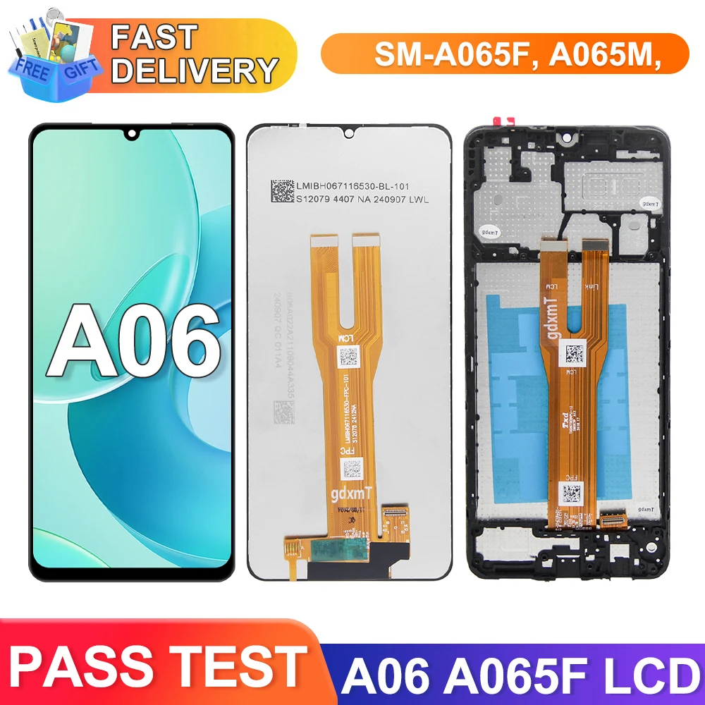 SM-A065F A065F/DS A065M A065M/DS Premium Display Für Samsung A06 LCD Touch Screen Digitizer Panel Montage 100% getestet