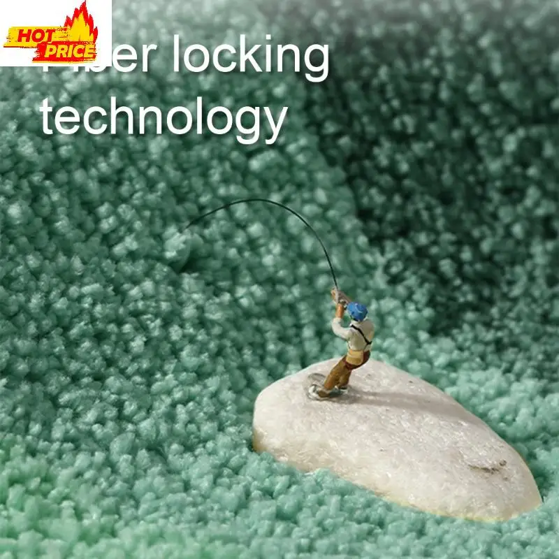 

Striped Bath Mat Nonslip Thick Absorbent Machine Washable Soft Plush Shower Rug