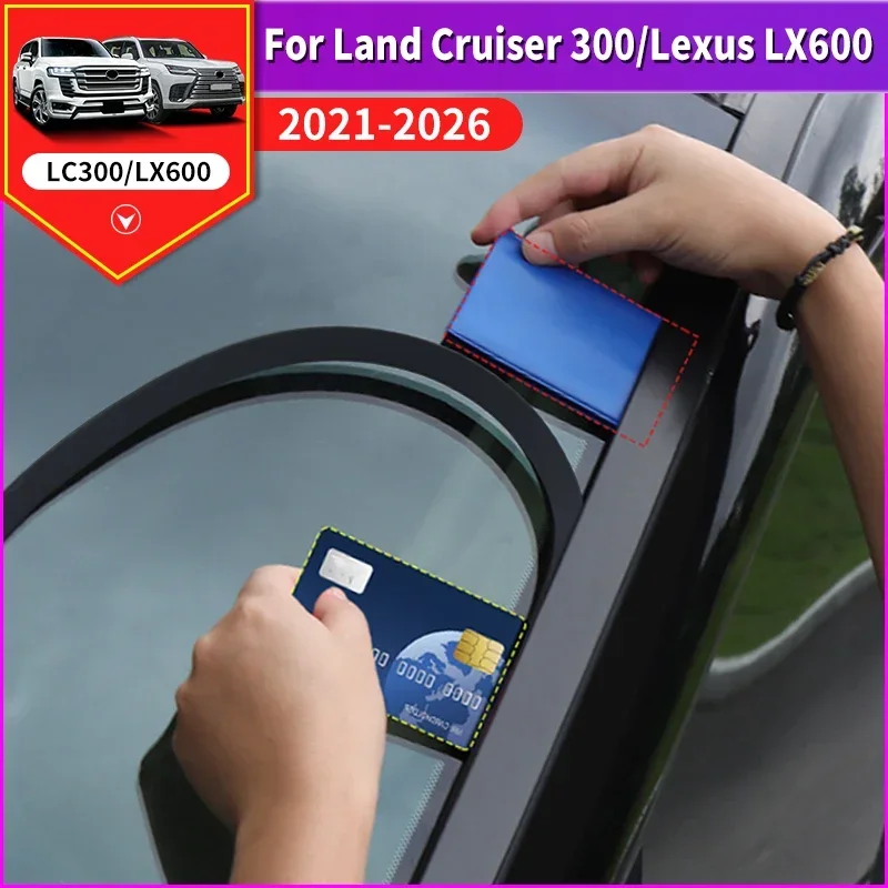 For Toyota Land Cruiser LC300,Lexus LX600 2021-2026 Windshield strip Shock absorption Dustproof Reduce wind noise CarAccessories