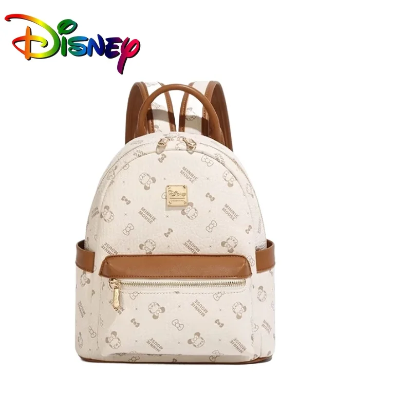 

Disney Luxury Backpack Purse Handbag for Women and Girls Minnie Mouse White Cute Fashion Design Birthday Gift Present