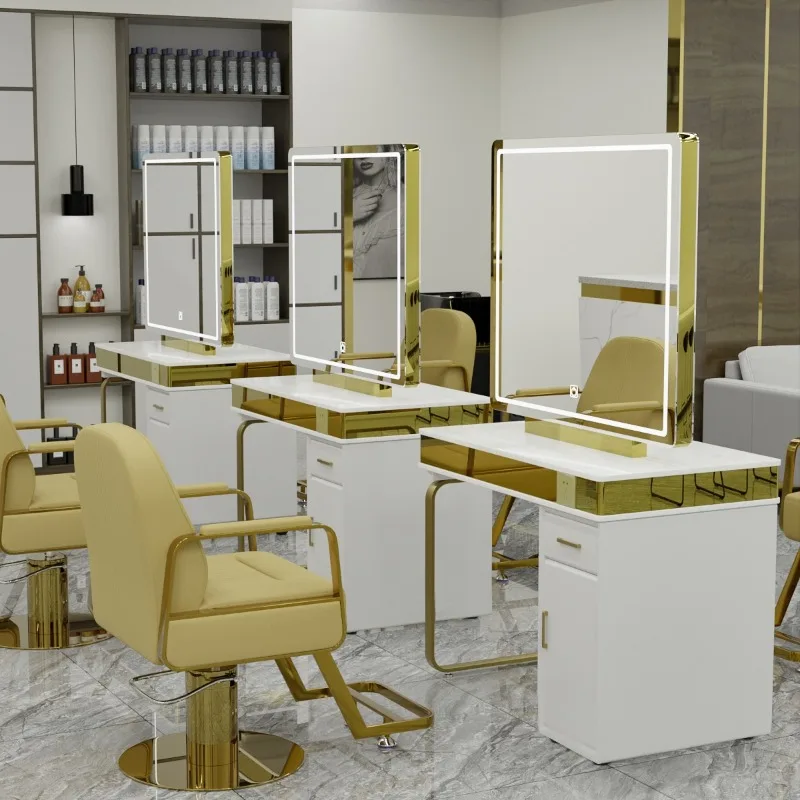 Meistverkaufter Beauty Mirror Salon Station Friseur LED Salon Makeup Mirror