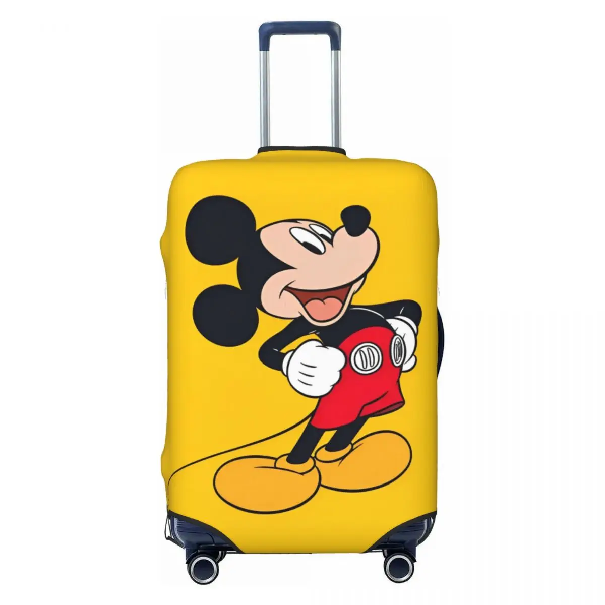 Mickey Mouse Yelow Suitcase Cover Strectch Travel Protector Luggage Case Vacation