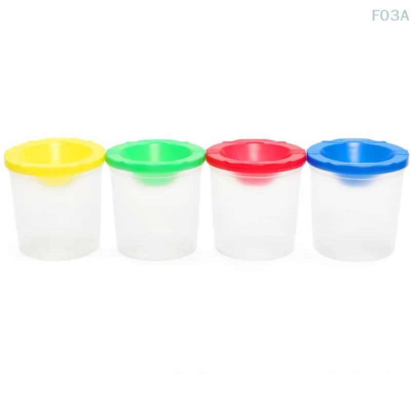 Multifunctional Pen Washing Bucket Watercolor Paint Painted Art Pen Washing Cup Plastic Transparent Painting Pen Washing Cup