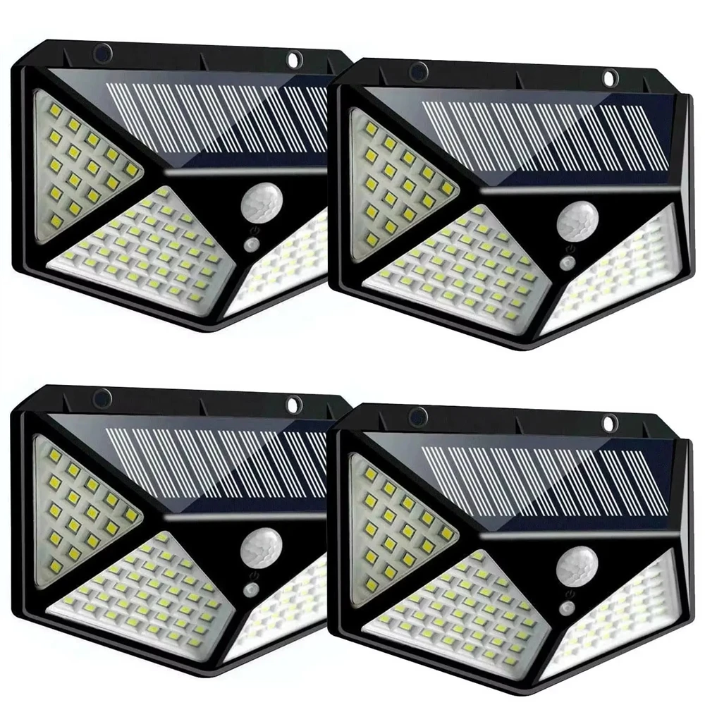 

CHAOYIDIAN Solar Power Lighting Wall Lamp Motion Sensor Led Light Outdoor Backyard Garden Stair Waterproof 100led 118 76cob