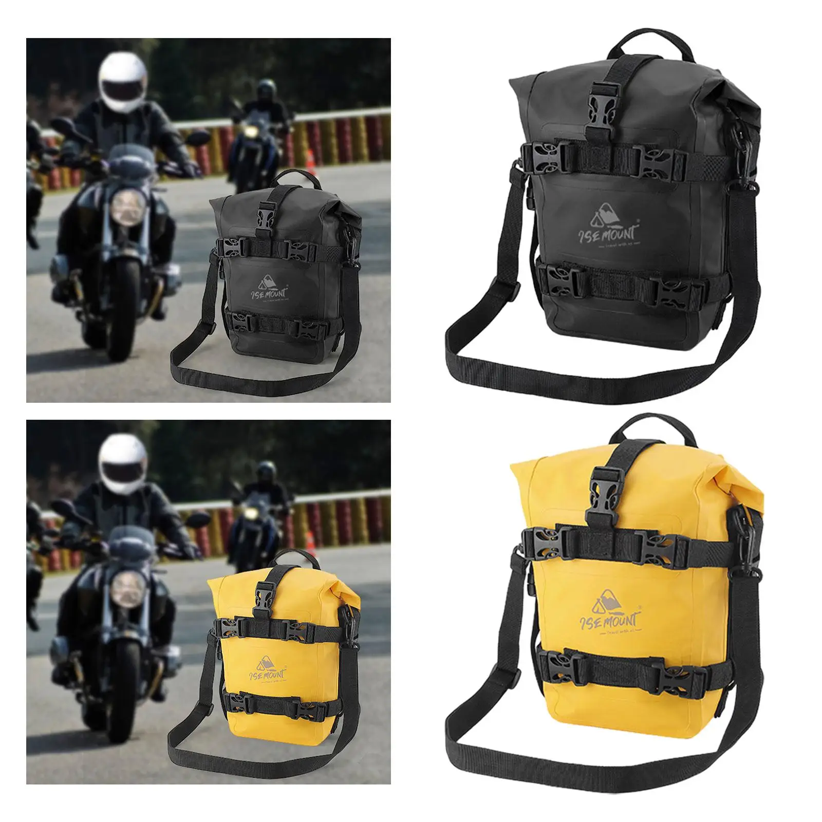 Motorcycle Bumper Bag Motorbike Side Bag Portable Motorcycle Rear Seat Tail Bag