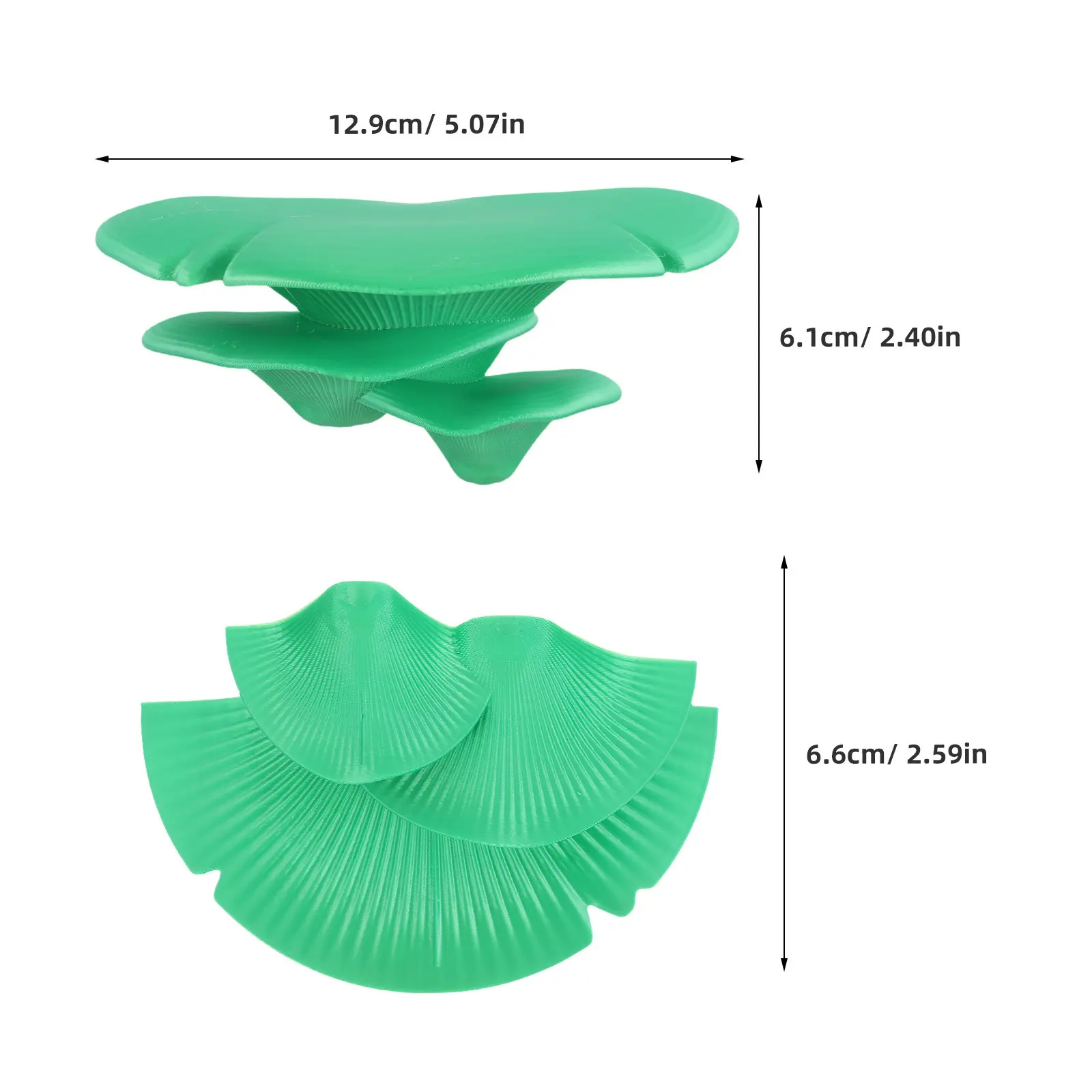 Jumping Spider Enclosure Mushroom Shelf Green Stable Suction Cup Climbing Platform Feeding Natural Habitat Decor