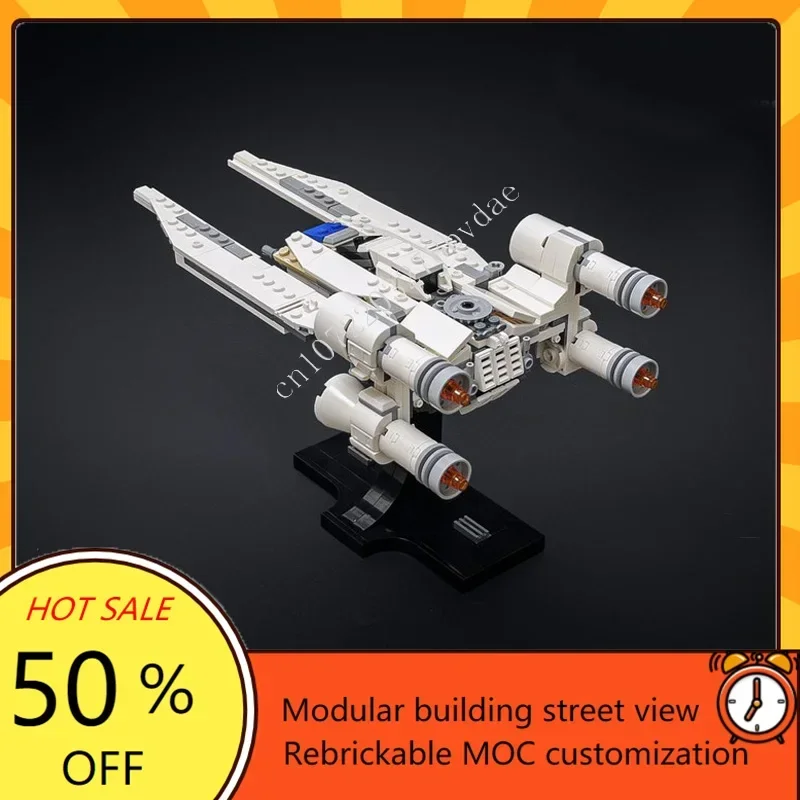 505PCS U Wing Starfighter Space War Militaire MOC SpaceShip Battle Model Aangepaste puzzels Architectuur DIY-assemblagemodel Speelgoedcadeau