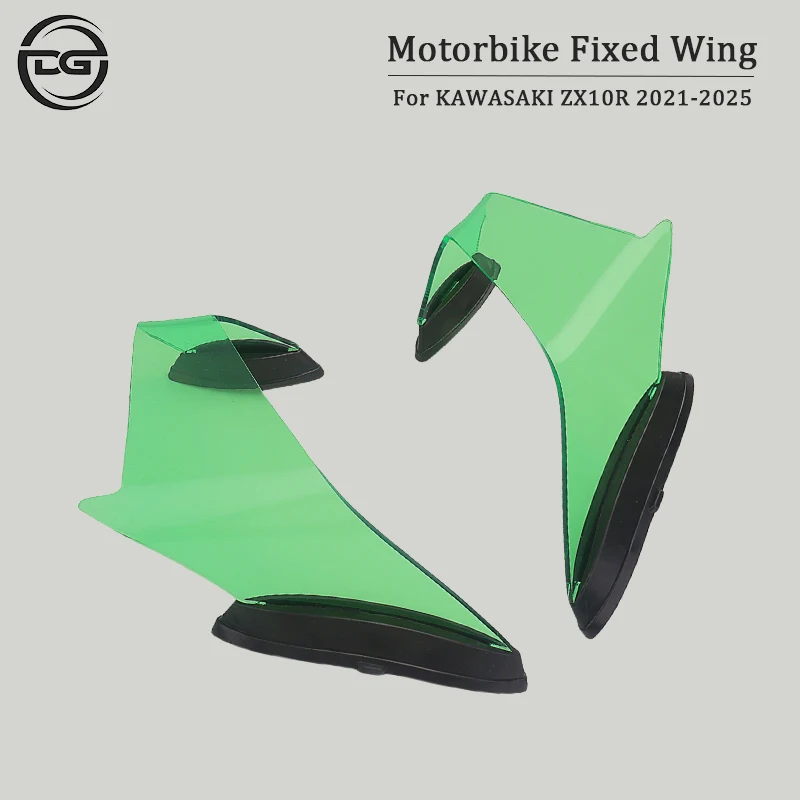 

fixed Wind Wing for KAWASAKI ZX10R ZX-10R 2021-2025 Motorcycle Fairing Parts Aerodynamic Wing Kit Fixed Winglet Fairing Wing