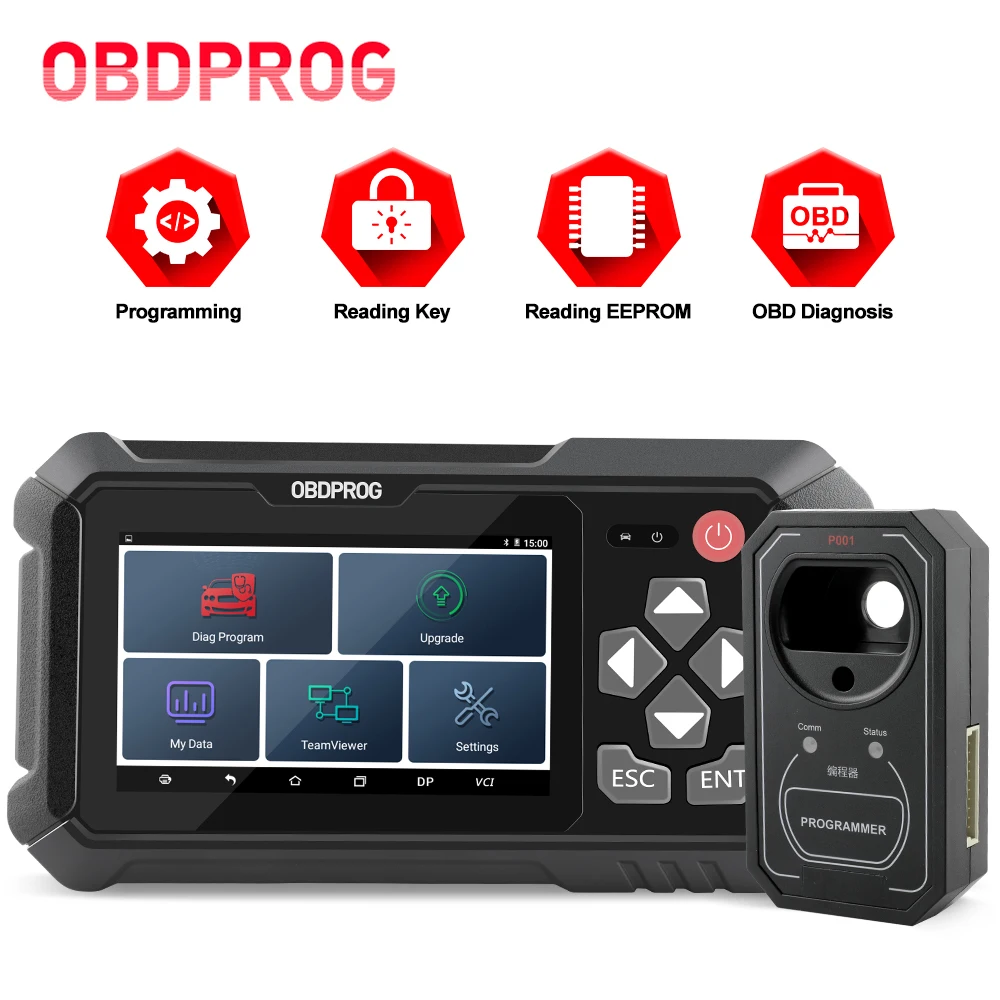 

OBDPROG 501 OBD2 Auto Key Programmer Wifi Remote Key Master Code Reader EEPROM Pin Code IMMO OBDII Car Diagnostic Tool PK X300