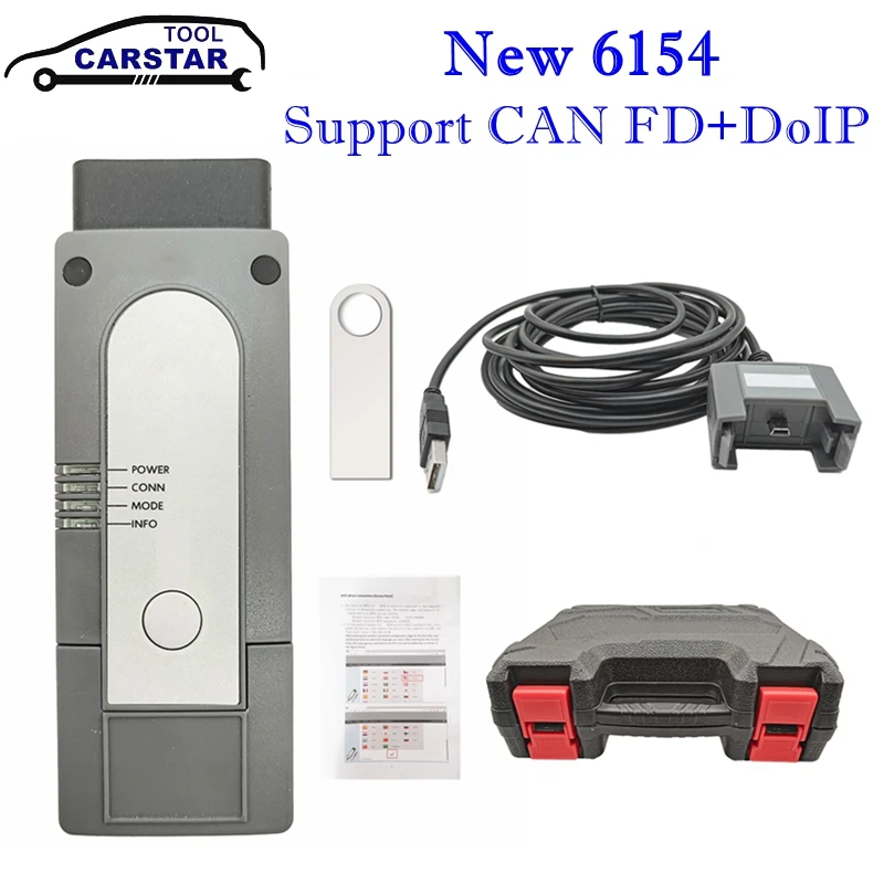 A+++ 6154 Scanner V23.01 Support CAN FD DoIP Better than VNCI 6154A 5054A Cover All Group Car Till 2023 OBD2 Diagnostic Tool