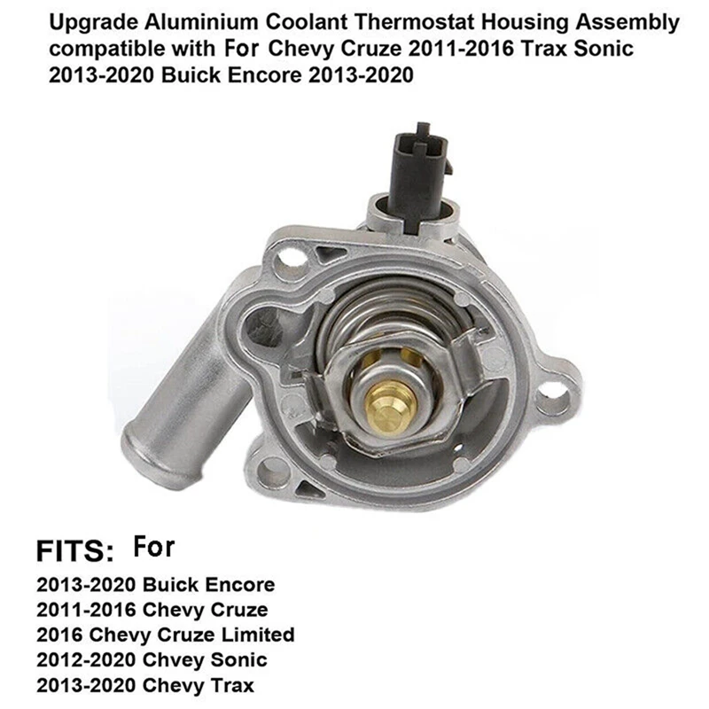 Ensemble de Thermostat de Refroidissement de Voiture avec Capteur, pour oral y Cruze Sonic Trax 1.4L 902-808 55593034 55579010