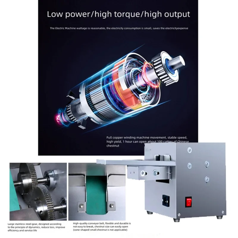 Desktop Chestnut Shell Cutting Machine Commercial Chestnut Block Cutting Machine Hazelnut Cutting Machine