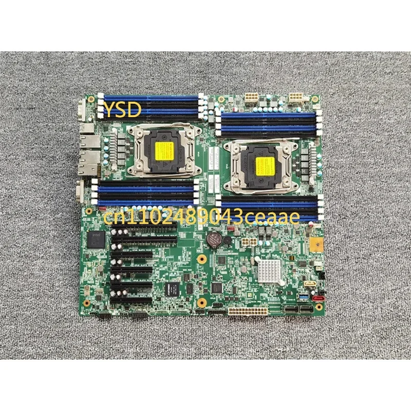 Dual - Way X99 Server Motherboard, C612 Chip, E - ATX Form Factor, Supports Xeon E5 - 2680 V4 and NVMe Startup