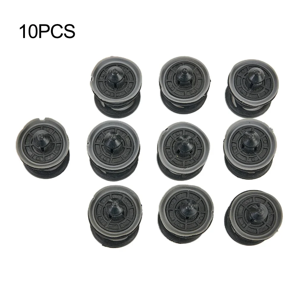 10PCS Interior Door Panel Push Type Clips For PassatBus T5 Taureg 7L6868243 Nylon Black Door Panels Clip Car Accessories