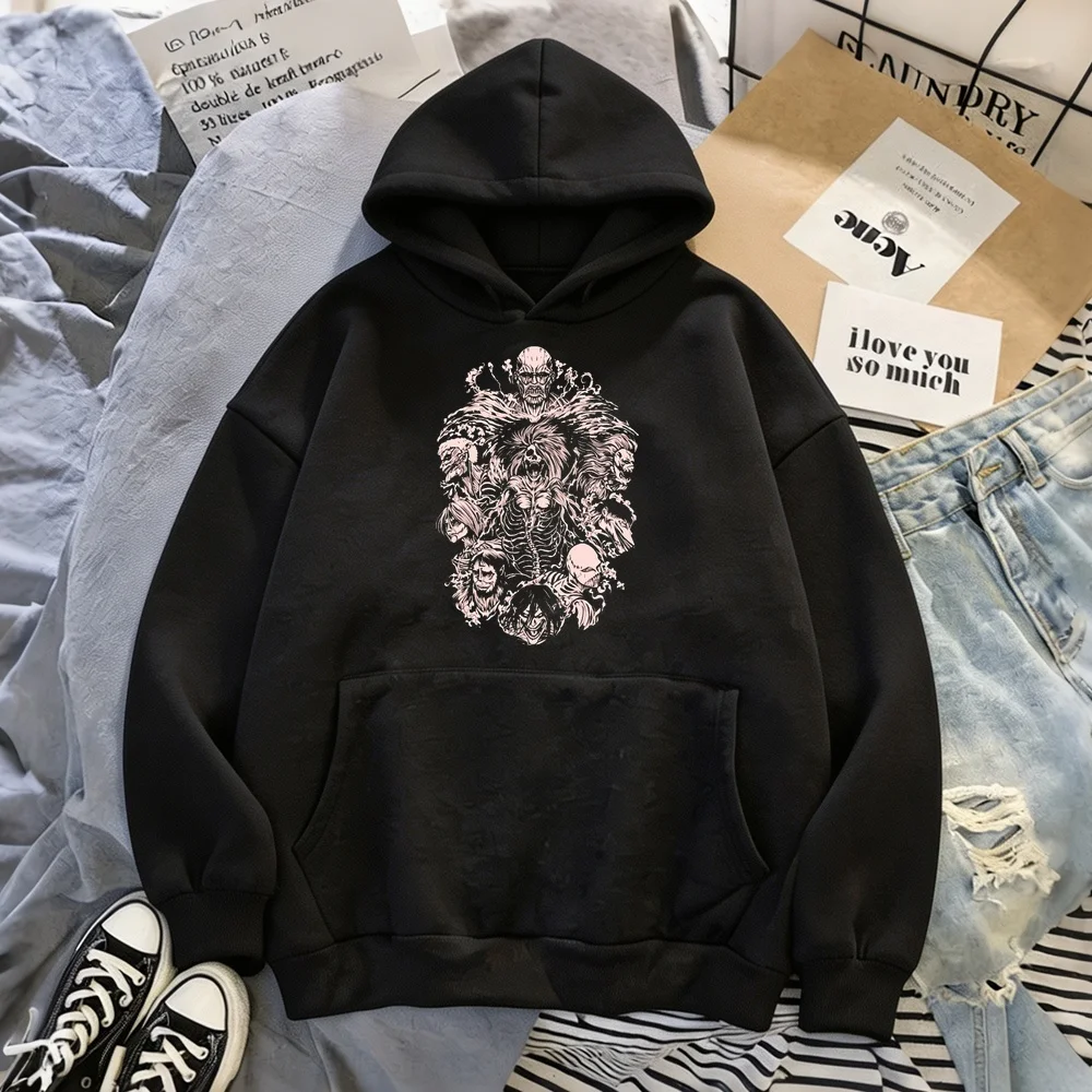 Attack on Titanic hoodie sweatshirt kawaii fashion y2k 2026 sudadera mujer vintage Casual Women Loose