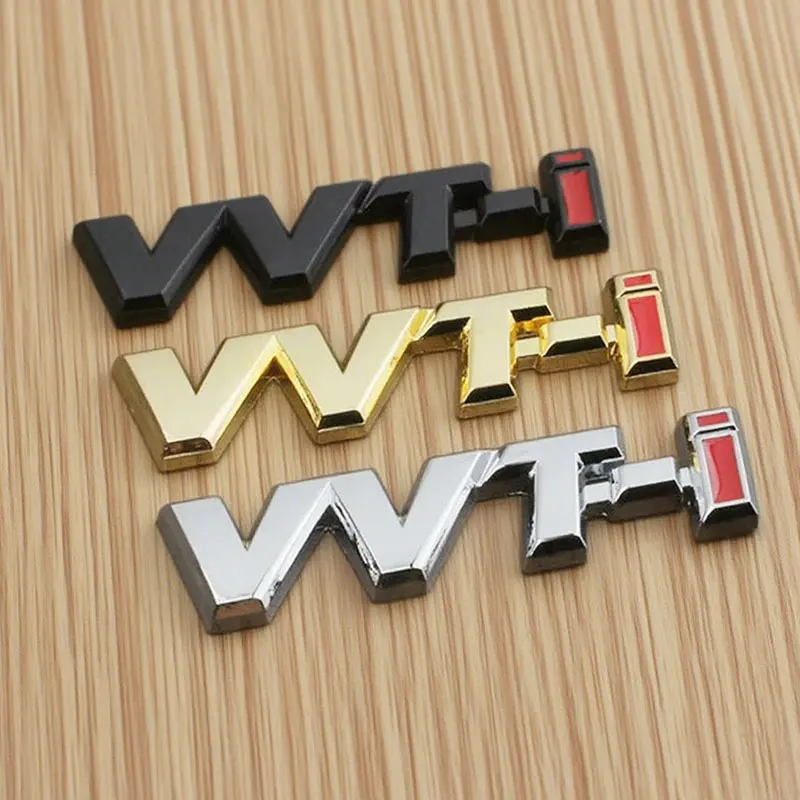 

3d металлическая буква VVTi с логотипом автомобиля, наклейка на задний багажник, значок на крыло, боковая эмблема для VVT-i Camry COROLLA Rav4 PRIUS, аксессуары
