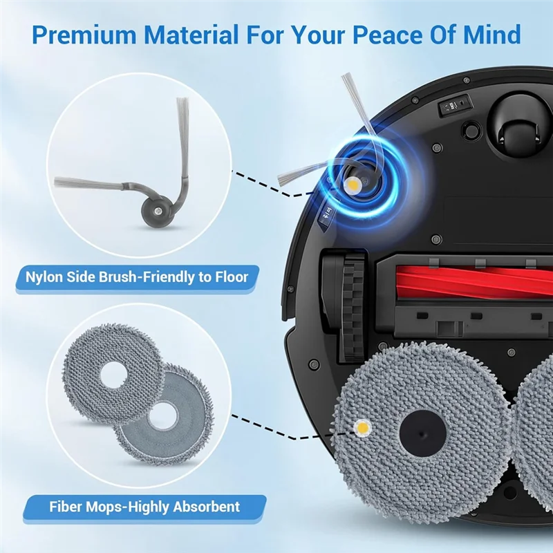 KEOL-Roborock QV 35A QV 35S QR 598 QR 798 로봇 식 진공 청소기 액세서리 키트 용 교체 부품