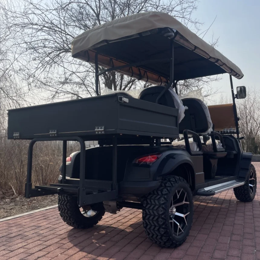 New 48V 72V Lead-Acid Battery And Lithium Battery Optional Powered Electric Off-Road Hunting Electric Golf Cart Adult Club Car