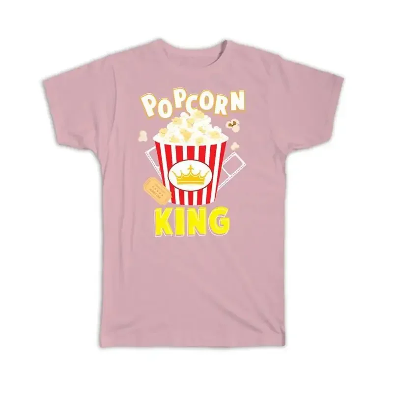 For Popcorn King Lover Father Birthday Best Friend Cute Funny Art T shirt