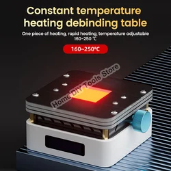 IC CPU plataforma de calefacción pegamento y estaño eliminación reparación Herramientas estación precalentamiento temperatura constante placa base mesa de soldadura