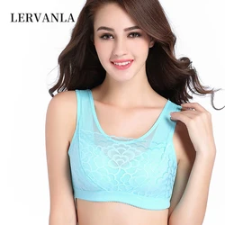 LERVANLA 1022 Mastectomy Bra with Pockets for Silicone Breast Forms Prosthesis Women Everyday Bra Artificial Prosthesis Wireless