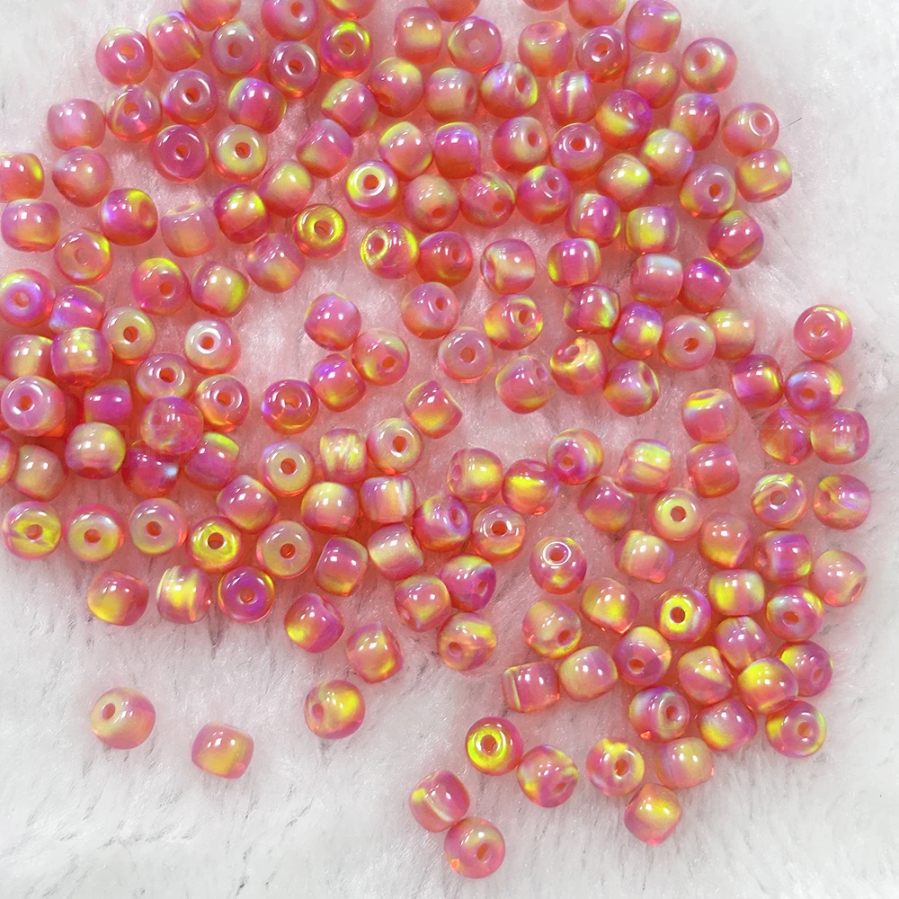 

2024 Latest Top Selling Barrel Beads for Jewelry Making Synthetic Nebula Opal Charms for Bracelet Jewelry 5*6mm