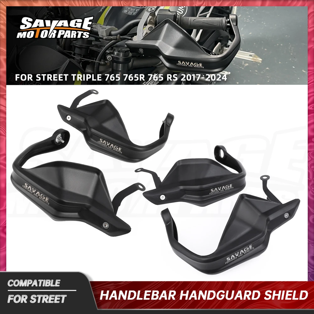 2024 Triple 765RS Handlebar Handguard Bar Ends Slider For Street Triple 765 765R 765 RS 2017 Hand Guard Shield Lever Protector