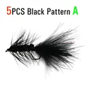 5PCS Black A