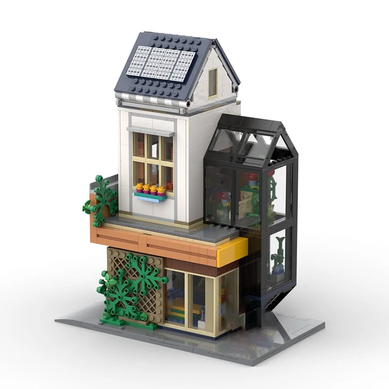 776 قطعة MOC حديقة البيت وحدات نموذج اللبنات البناء هدايا عيد الميلاد تجميع اللعب التعليم الطوب الاطفال عيد ميلاد #4