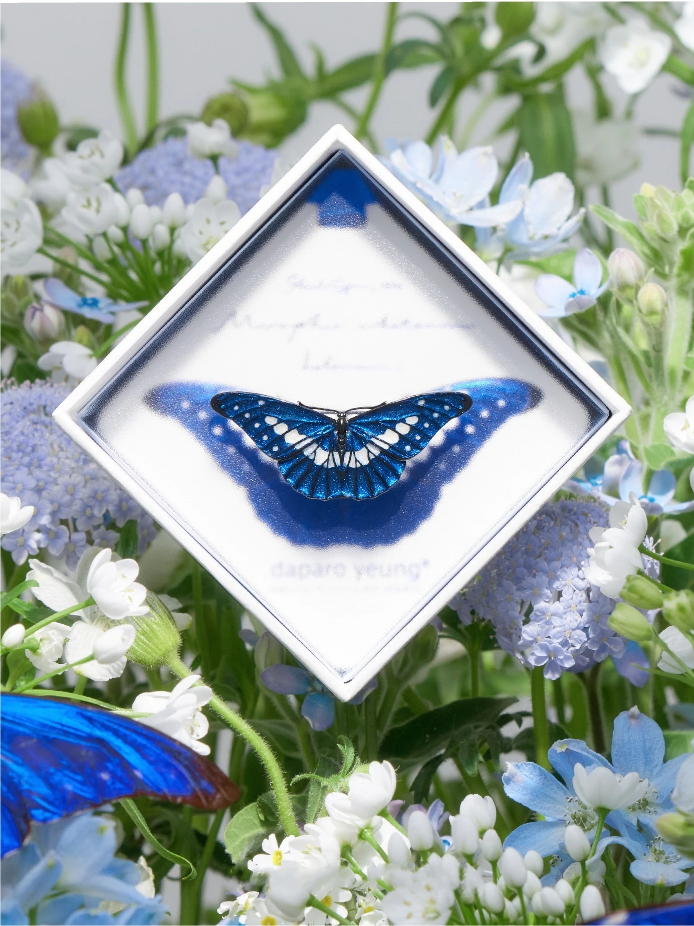 Blue Morpho Butterfly Brooch Pins for Women and Men Exquisite Retro Niche Wedding Party Corsage Jewelry Birthday Gift