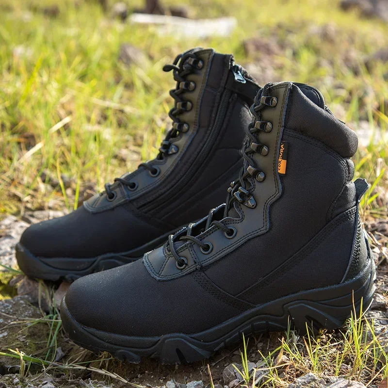 Men's Camouflage Hiking Boots Camping Outdoor Sports Mens Ankle Shoes 2025 New Waterproof Non-slip Durable Combat Boots