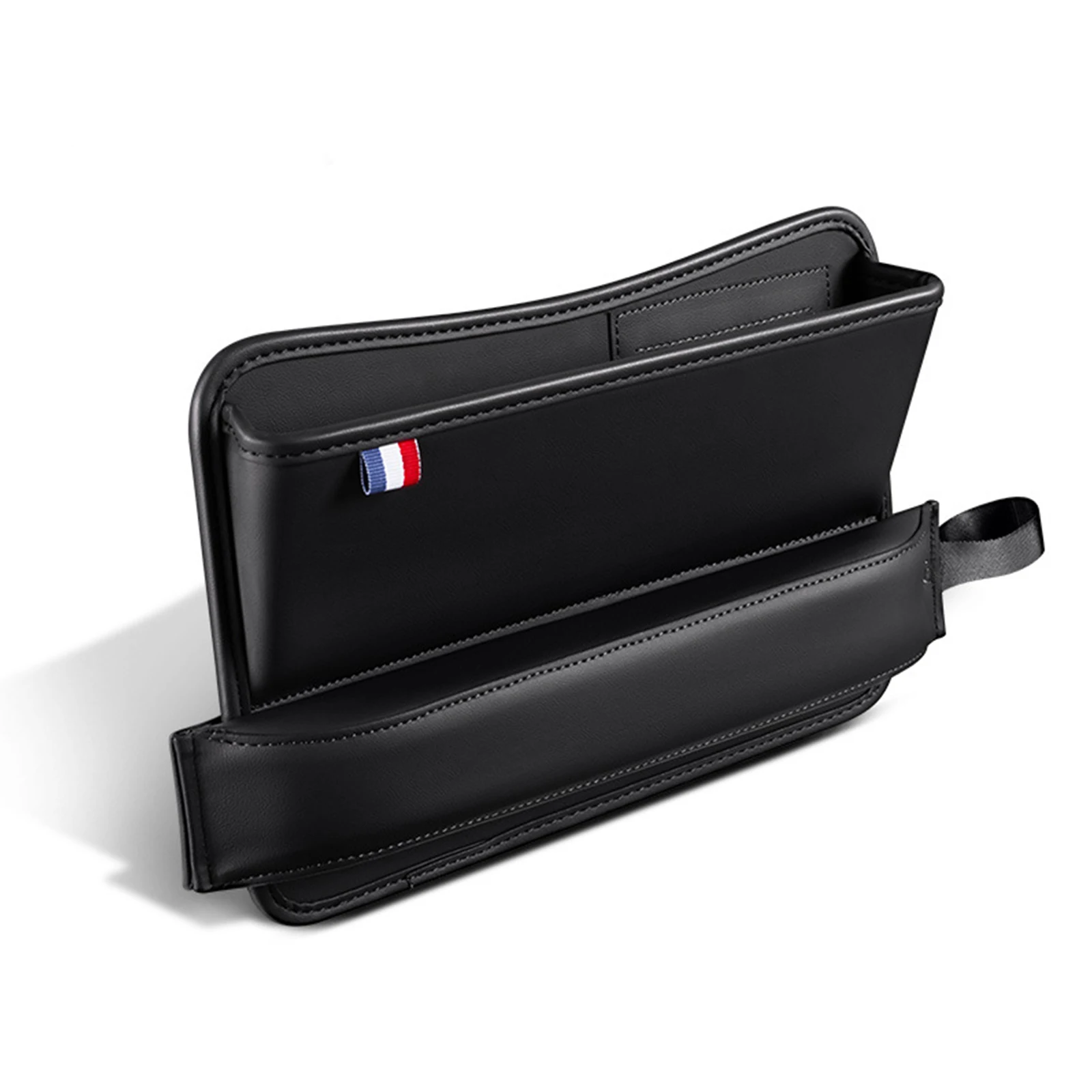 

Car Console Side Seat Gap Filler Storage Box PU Leather Front Seat Organizer for Cellphone Key Coins Stop Dropping between Seats