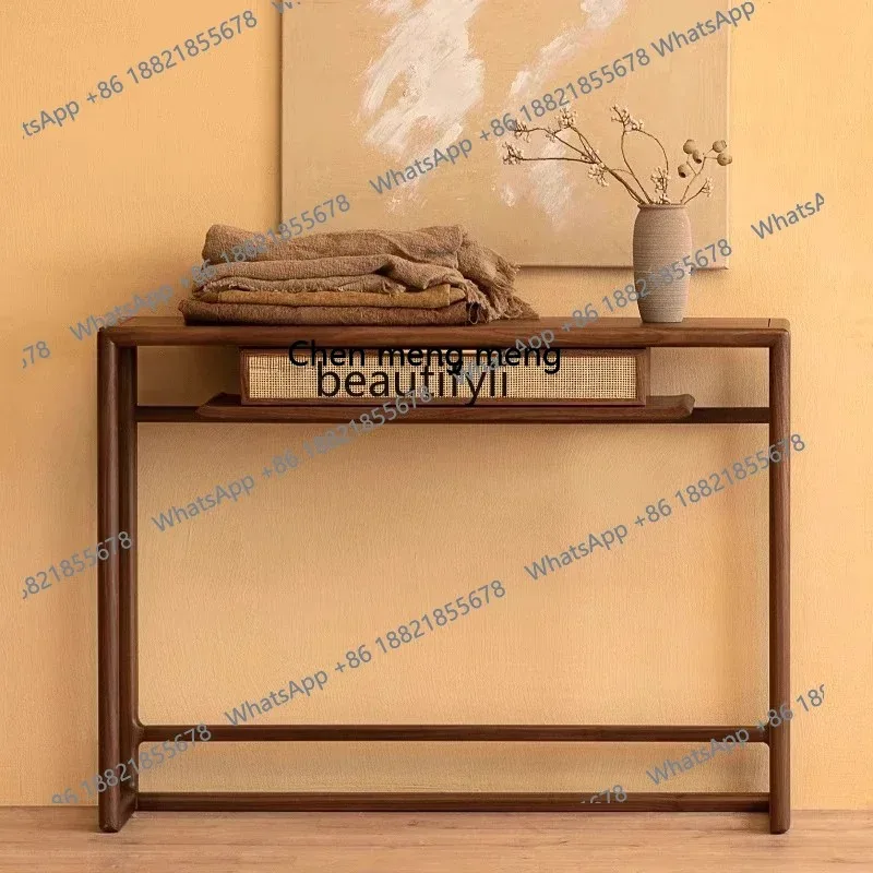 ss 8617North American black walnut entrance table Chinese furniture   Buddha table, simple and modern table