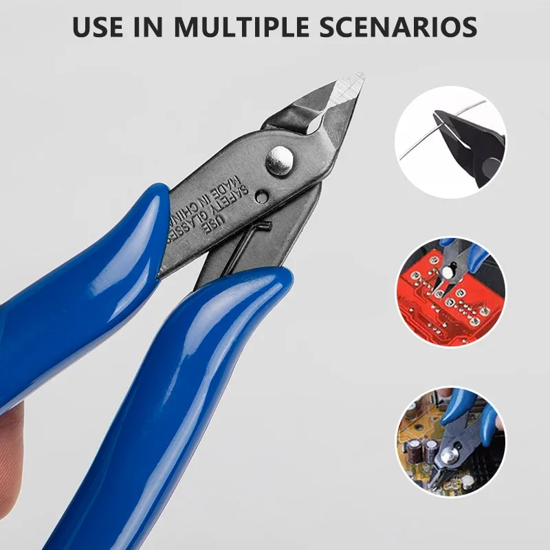 Pliers Multi Functional Tools Electrical Wire Cable Cutters Cutting Side Snips Flush Stainless Steel Nipper Hand Tools