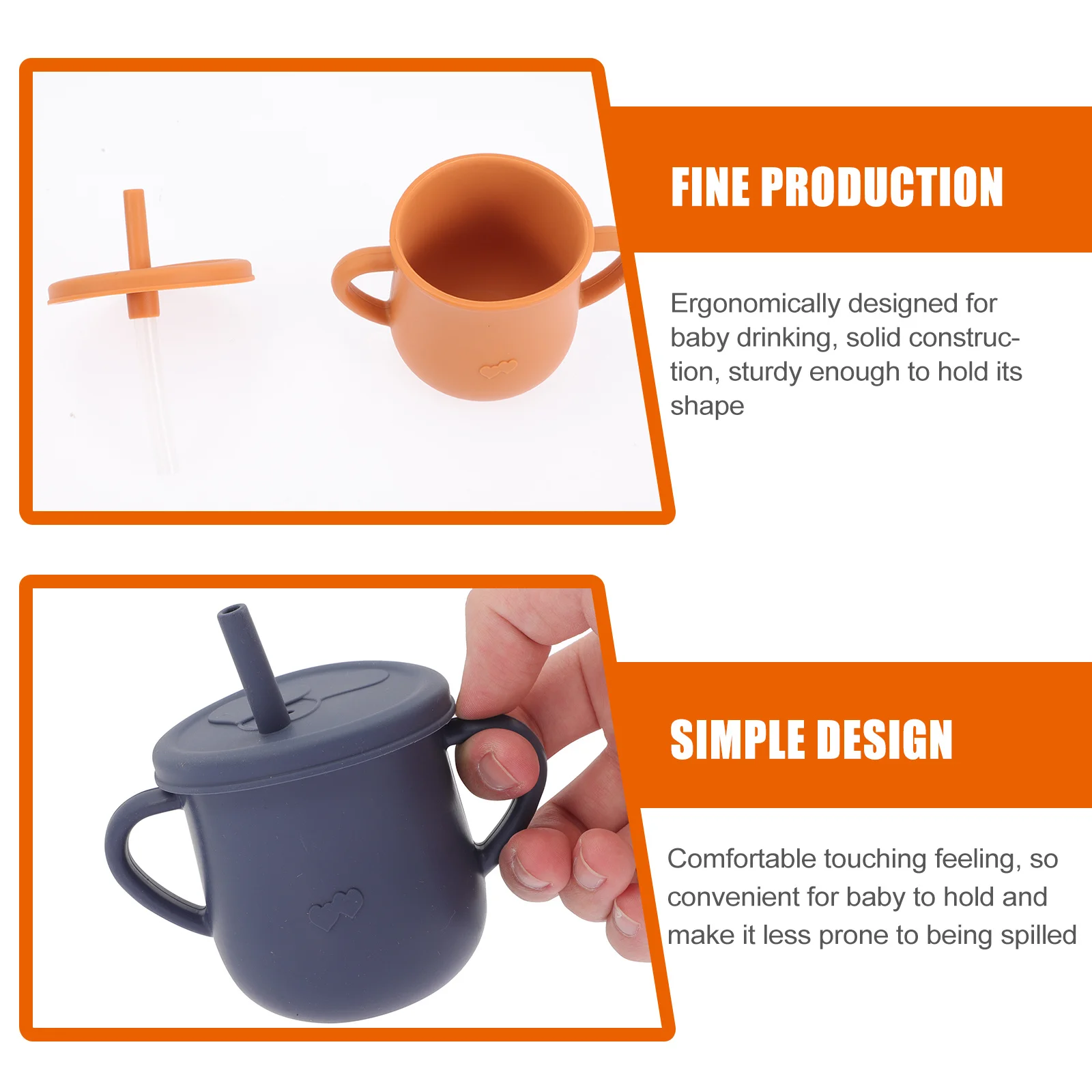 

3Pcs Baby Water Cup with Straws Lids Creative Design Easy to Hold for Infants and Toddlers Baby Water Cup with Straw